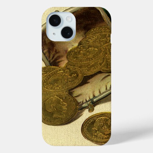 ヴィンテージ ビジネス ファイナンス, 財布からこぼれ出る金貨 Case-Mate iPhoneケース (裏面)