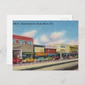 ヴィンテージ、ビジネス、ロッキーマウンテン、ノースカロライナ ポストカード (正面/裏面)