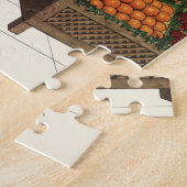 ヴィンテージ ビジネス、八百屋の店員と少年 ジグソーパズル (側面)