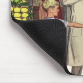 ヴィンテージ ビジネス、八百屋の店員と少年 マウスパッド (コーナー)