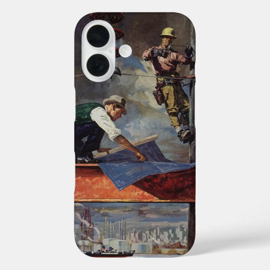 ヴィンテージ ビジネス、建築家、建設業 Case-Mate iPhoneケース (裏面)