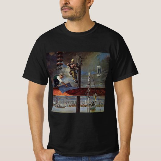 ヴィンテージ ビジネス、建築家、建設業 Tシャツ (正面)