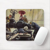 ヴィンテージ・ビジネス、油・プラットフォームの海 マウスパッド (マウス)
