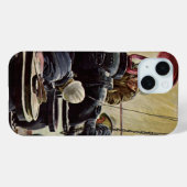 ヴィンテージ ビジネス、海洋の石油プラットフォーム Case-Mate iPhoneケース (裏面 (横))
