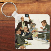 ヴィンテージ ビジネス、航空会社幹部会議 キーホルダー (正面)