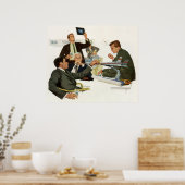 ヴィンテージ ビジネス、航空会社幹部会議 ポスター (キッチン)