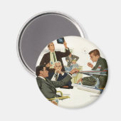 ヴィンテージ ビジネス、航空会社幹部会議 マグネット (正面/裏面)