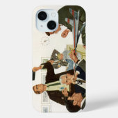 ヴィンテージ ビジネス、航空会社幹部会議 Case-Mate iPhoneケース (裏面)