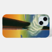 ヴィンテージ ビジネス、蒸気笛工場の日の出 Case-Mate iPhoneケース (裏面 (横))