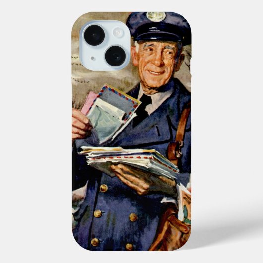 ヴィンテージ ビジネス,郵便配達員が郵便物を配達 Case-Mate iPhoneケース (裏面)
