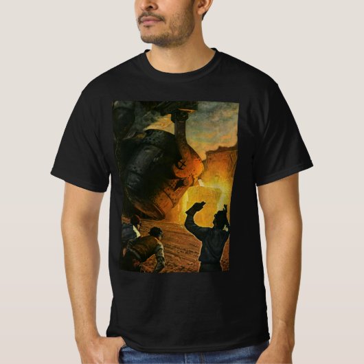 ヴィンテージ ビジネス、鉄鋼製造業 Tシャツ (正面)