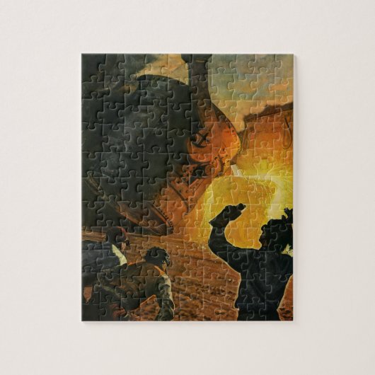 ヴィンテージ ビジネス, 鋼鉄製造業 ジグソーパズル (縦)