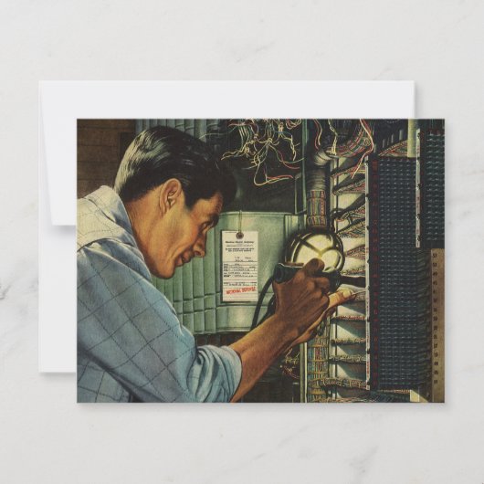 ヴィンテージ ビジネス 電気技師 回路ブレーカー パネル (正面)