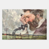 ヴィンテージ・ビジネス、Alexander Graham Bell Telephone ラッピングペーパーシート (正面2)
