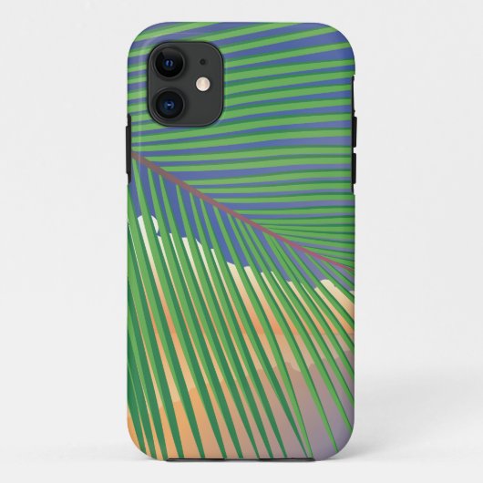 ヴィンテージ ビデオゲーム ヤシの木 Case-Mate iPhoneケース (裏面)