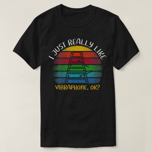 ヴィンテージ・ビブラホン愛好家I A Hore A Vibrap Tシャツ (デザイン正面)