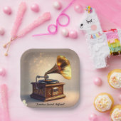 「ヴィンテージ・ビベス」 ペーパープレート (パーティー)