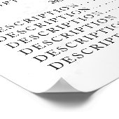 ヴィンテージ ビューティーサロン 料金表 ポスター (角)