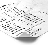 ヴィンテージ ビューティーサロン 料金表 ポスター (角)
