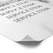 ヴィンテージ ビューティー サロン 料金表 ポスター (角)