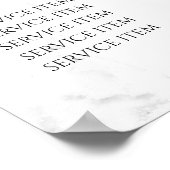 ヴィンテージ ビューティー サロン 料金表 ポスター (角)