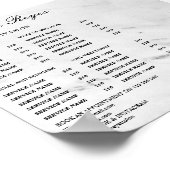 ヴィンテージ ビューティー サロン 料金表 ポスター (角)