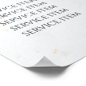 ヴィンテージ ビューティー サロン 料金表 ポスター (角)