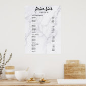 ヴィンテージ ビューティー サロン 料金表 ポスター (キッチン)