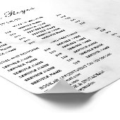 ヴィンテージ ビューティー サロン 料金表 ポスター (角)