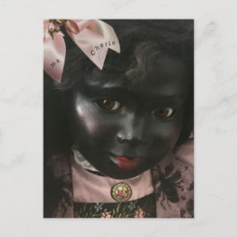 ヴィンテージ ビューティー ブラック ドール ポストカード