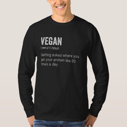 ヴィンテージ ビーガン 定義 Tシャツ (正面)