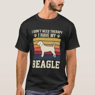 ヴィンテージ ビーグル 犬 セラピー レトロ Tシャツ
