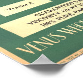 ヴィンテージ「ビーナス」モーター油ポスター ポスター (角)