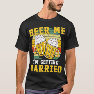 ヴィンテージ ビール 私 結婚する 花嫁 花婿 Tシャツ