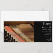 ヴィンテージ・ピアノの招待状 招待状 (正面/裏面)