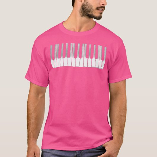 ヴィンテージ ピアノ ギフト Tシャツ (正面)