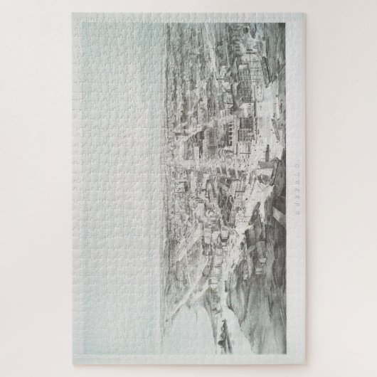 ヴィンテージ·ピクトリアル·マップ(1853年) ジグソーパズル (縦)