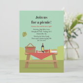 ヴィンテージ ピクニック ご招待 招待状 (スタンド正面)
