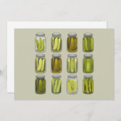 ヴィンテージ ピクルス好きのための瓶詰めピクルス クリスマス (正面/裏面)