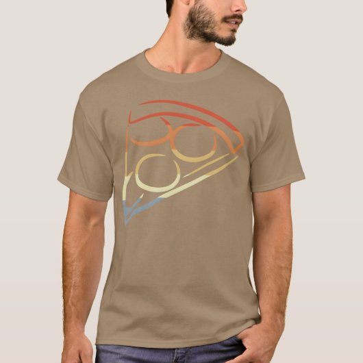 ヴィンテージ ピザ ギフト Tシャツ (正面)