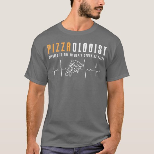 ヴィンテージ ピザ フード ピザ スライス Tシャツ (正面)