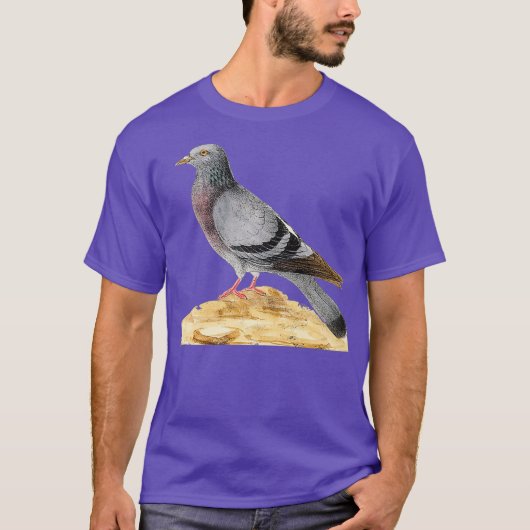 ヴィンテージ・ピジョン・ウィスペラーがレースやファンシー Tシャツ (正面)