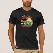 ヴィンテージ ピックルボール サンシャイン クラブ レトロ パドル Tシャツ (正面)