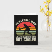 ヴィンテージ ピックルボール ママ ライフ ピックルボール 女性用 カード (黄色い花)