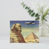 ヴィンテージ・ピラミッ素晴らしド，エジプトギザのスフィンクス ポストカード (スタンド正面)
