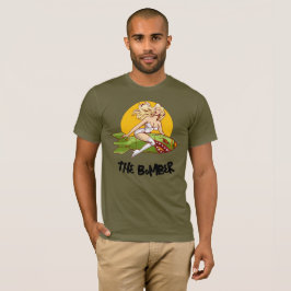 ヴィンテージ ピンアップ ボマー ノーズ アート ゴルフ パパ ザ・ボンバー Tシャツ