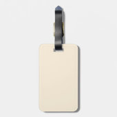 ヴィンテージ/ピンクビクトリアンローズのパーソナライズ ラゲッジタグ (裏面縦)