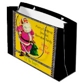 ヴィンテージ·ピンク·サンエレガントタ·クリスマス ラージペーパーバッグ (裏面アングル)