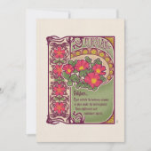ヴィンテージ ピンク フラワー エンカレッジメントとドリームス カード (正面)