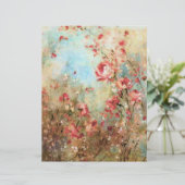 ヴィンテージ ピンク フラワー 和紙 オリガミ (スタンド正面)